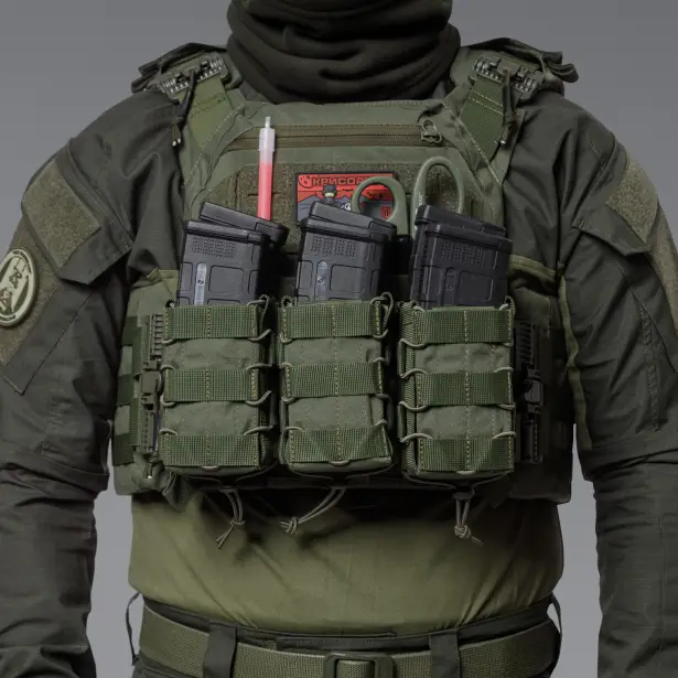 6 - Подвійний підсумок під магазини AK\AR. Cordura 1000D. Molle. Олива