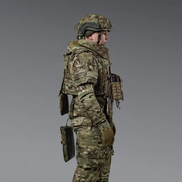 3 - Балістичний захист стегон 2-го класу захисту. CORDURA 1000D. Мультикам