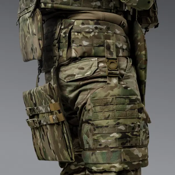 4 - Балістичний захист стегон 2-го класу захисту. CORDURA 1000D. Мультикам
