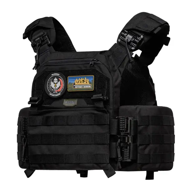 1 - Плитоноска SVAROG PRO з системою швидкого скидання. Molle. Колір Чорний.