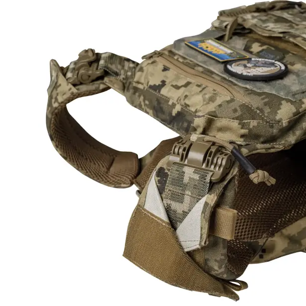 11 - Плитоноска SVAROG PRO з системою швидкого скидання. Molle. Колір Піксель.