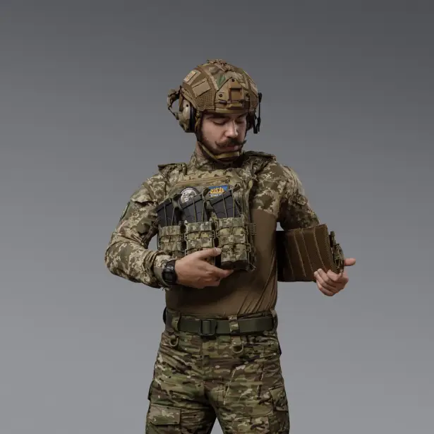 4 - Плитоноска SVAROG PRO з системою швидкого скидання. Molle. Колір Піксель.