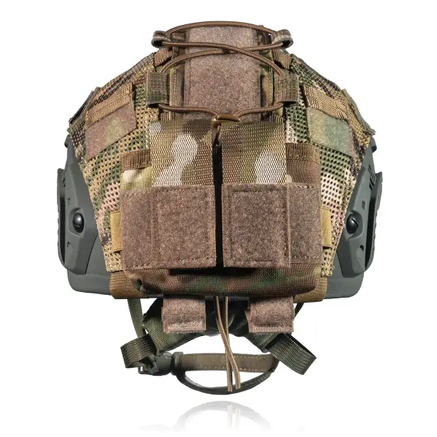 4 - Підсумок-противага для шолома (кріплення на тилову частину). Cordura 1000D. Мультикам