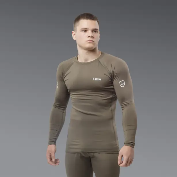 2 - Термобілизна (верх) Frost Guard реглан LVL 1 (1 Рівень) Олива. Розмір S