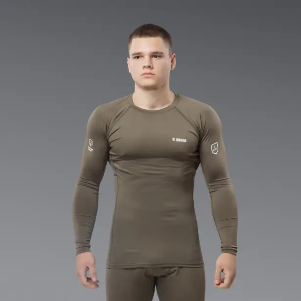 7 - Термобілизна (верх) Frost Guard реглан LVL 1 (1 Рівень) Олива. Розмір M