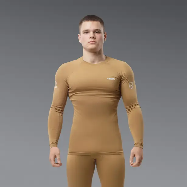 6 - Термобілизна (верх) Frost Guard реглан LVL 1 (1 Рівень) Койот. Розмір S