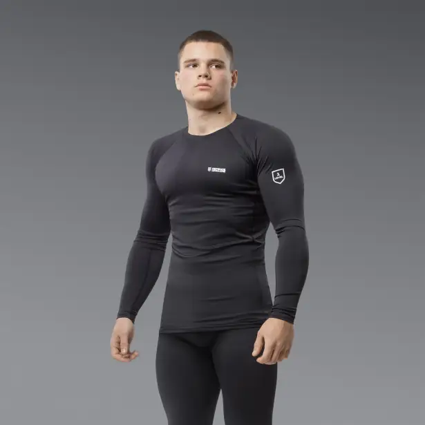 2 - Термобілизна (верх) Frost Guard реглан LVL 1 (1 Рівень) Чорний. Розмір S