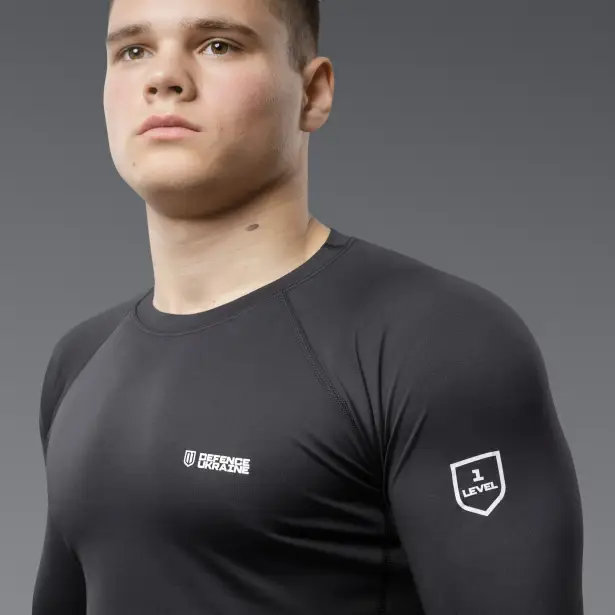 5 - Термобілизна (верх) Frost Guard реглан LVL 1 (1 Рівень) Чорний. Розмір XL