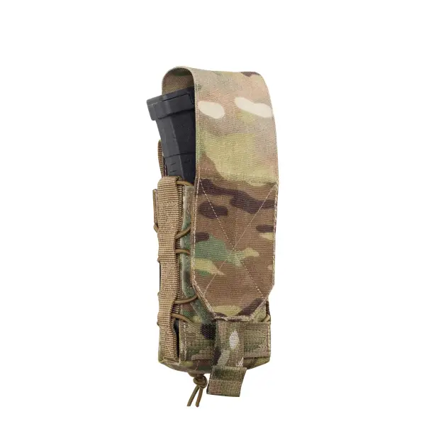 9 - Одинарний закритий підсумок під магазини AK\AR. Cordura 1000D. Molle. Мультикам