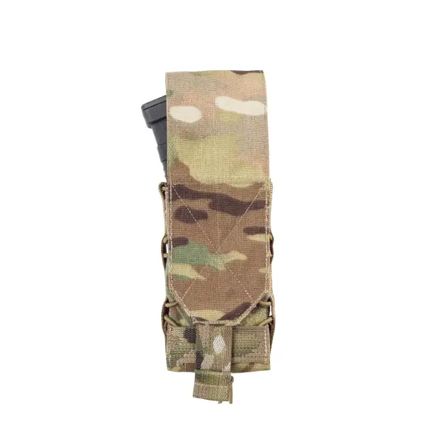 7 - Одинарний закритий підсумок під магазини AK\AR. Cordura 1000D. Molle. Мультикам