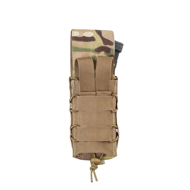 2 - Одинарний закритий підсумок під магазини AK\AR. Cordura 1000D. Molle. Мультикам