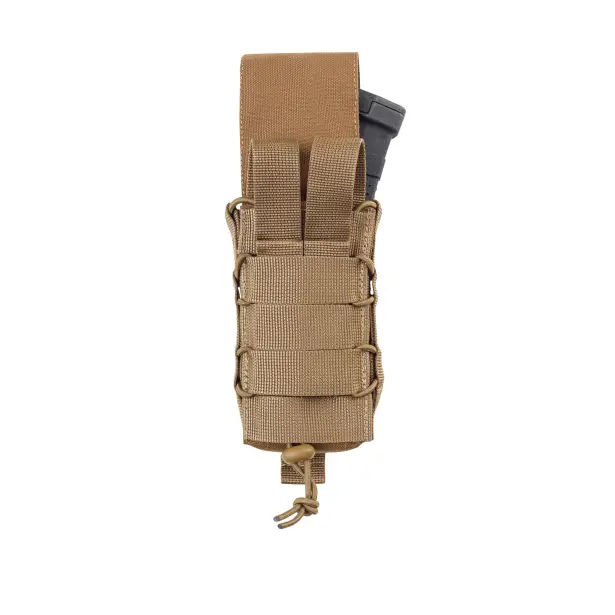 2 - Одинарний закритий підсумок під магазини AK\AR. Cordura 1000D. Molle. Койот