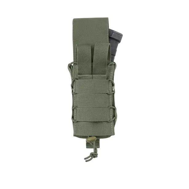2 - Одинарний закритий підсумок під магазини AK\AR. Cordura 1000D. Molle. Олива