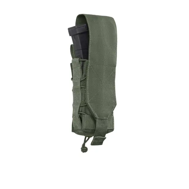 5 - Одинарний закритий підсумок під магазини AK\AR. Cordura 1000D. Molle. Олива