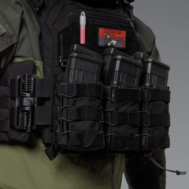 4 - Двойной подсумок под магазины AK\AR. Cordura 1000D. Molle. Черный