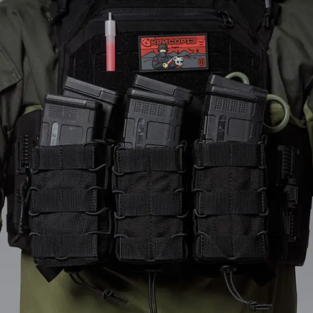 5 - Двойной подсумок под магазины AK\AR. Cordura 1000D. Molle. Черный