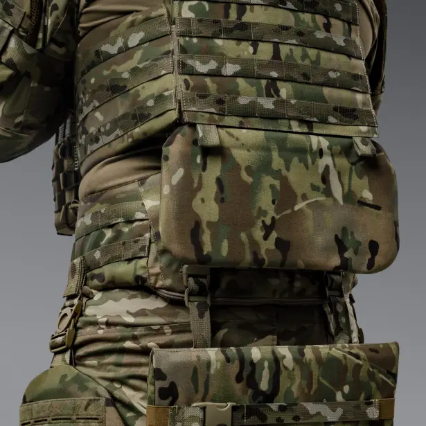 3 - Балістичний захист попереку 2-го класу захисту. CORDURA 1000D. Мультикам