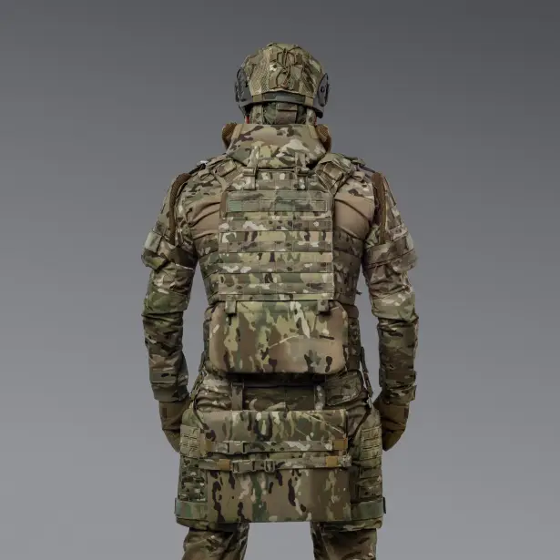 4 - Балістичний захист попереку 2-го класу захисту. CORDURA 1000D. Мультикам
