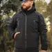 4 - Куртка тактична Softshell ХАНТЕР. Осінь-Весна Чорний. Розмір XXL (56-58)