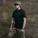 6 - Футболка Military Capybara. Бавовна/еластан. Чорна. Розмір XXL