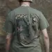 5 - Футболка Military Capybara. Бавовна/еластан. Олива. Розмір L