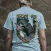 5 - Футболка Military Capybara. Бавовна/еластан. Сіра. Розмір XXL