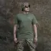 3 - Футболка Military Capybara. Хлопок/эластан. Олива. Размер S