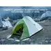 7 - Намет надлегкий двомісний Naturehike Cloud Up Base 2 CNK2450WS032, зелений