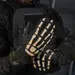 13 - Тактичні рукавички M-Tac Skeleton Nomex. Чорний/Койот