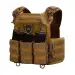 1 - Плитоноска Warmor Gen.3 Pro з системою швидкого скидання. (Комплект 3 підсумки) Molle. Колір Койот