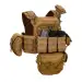 3 - Плитоноска Warmor gen.3 Pro Max. Система швидкого скидання. 7 підсумок. Койот