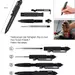 4 - Тактическая ручка со стеклобоем Laix B2 Tactical Pen из алюминия, Черный