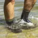 9 - Водонепроникні шкарпетки Dexshell Thermlite. Чорні з зеленою смужкою