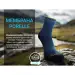 4 - Водонепроникні шкарпетки Dexshell Running Lite 2.0. Темно-блакитні