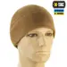 3 - Шапка флисовая M-Tac Watch Cap Elite с Velcro. Койот