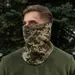 9 - Флісовий баф, шарф M-Tac Elite Fleece анатомічний з затяжкою. Піксель