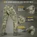 7 - Штаны M-Tac Aggressor Gen.II рип-стоп. Пиксель