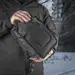 7 - Тактична сумка через плече M-Tac Urban Line City Hunter Hexagon. Чорний