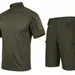 2 - Тактичний літній костюм з убаксом Combatant Raider Core короткий рукав та шортами Rip-Stop PolyCotton SPECPROM. Олива