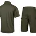 3 - Тактичний літній костюм з убаксом Combatant Raider Core короткий рукав та шортами Rip-Stop PolyCotton SPECPROM. Олива