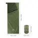 2 - Спальний мішок Naturehike LW180 Mini NH21MSD04 правий. Олива
