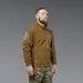 5 - Флісова тактична кофта на блискавці. Койот. Polyester. Розмір XL