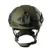 3 - Полегшений тактичний шолом Combatant SuperLITEweight 1.1 kg. Балістичний (NIJ IIIA). Олива. Розмір L