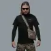 4 - Плечова однолямкова сумка. Збільшена. Cordura 1000D Піксель
