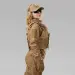 6 - Плитоноска жіноча Warmor gen.3 FL SPECPROM (for Ladies). Без підсумків. Зі швидким боковим та верхнім скиданням (без плит). Койот