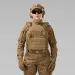 5 - Плитоноска жіноча Warmor gen.3 FL SPECPROM (for Ladies). Без підсумків. Зі швидким боковим та верхнім скиданням (без плит). Койот
