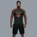 8 - Рашгард, колір помаранчево-чорний «Тигр», поліестер. Розмір XXL