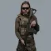 8 - Рашгард, колір Олива, поліестер. Розмір L