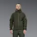 7 - Флісова тактична кофта з капюшоном. Олива. Polyester. Розмір S