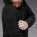 10 - Флісова тактична кофта з капюшоном. Чорна. Polyester. Розмір S